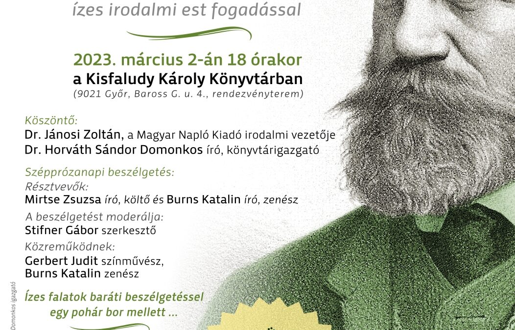 Vendéglő a Parnasszuson – Ízes irodalmi est fogadással